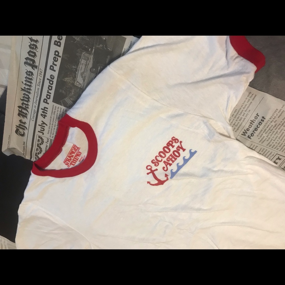 Stranger things scoops ahoy tee